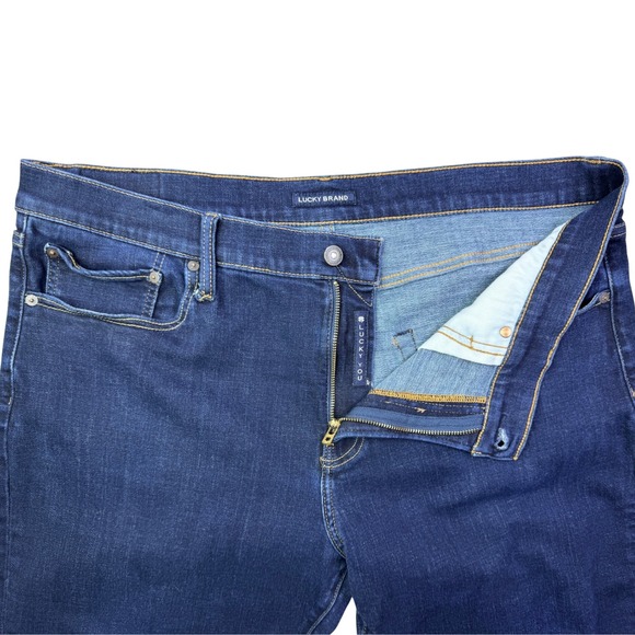 Lucky Brand 223 Straight Leg Jeans Dark Wash Mens 38 - Picture 4 of 15